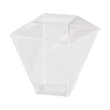 Copo Quadratto 100ml C/tampa 10UN